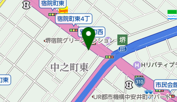 ピザハット フェニックス通り堺宿院店の地図画像