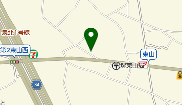 介護施設ひがしやまの地図画像