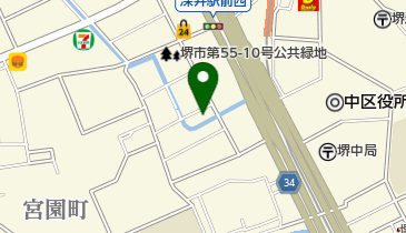 ラウンジ沙羅樹の地図画像