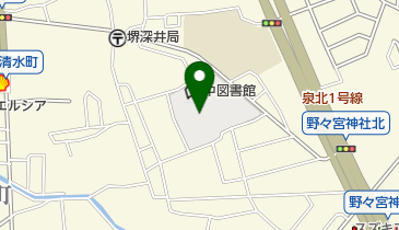 堺市役所 教育委員会事務局 学校教育部 教育センターの地図画像