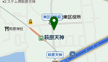 美容室ZOOM萩原天神店の地図画像