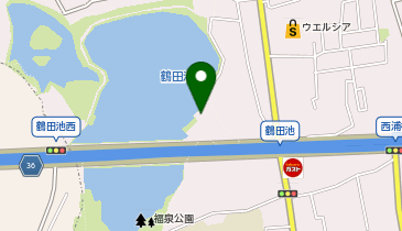 鶴田池ゴルフセンターの地図画像