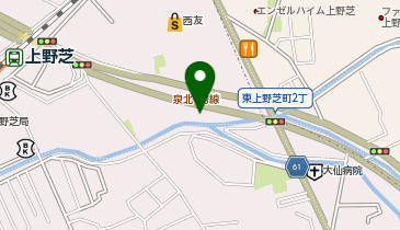 フィッシングマックス上野芝店の地図画像