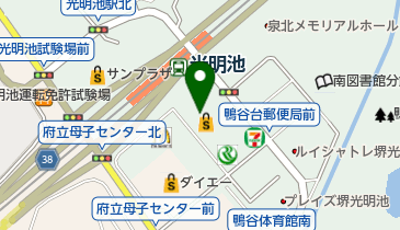 十字屋クリーニング サンピア店の地図画像