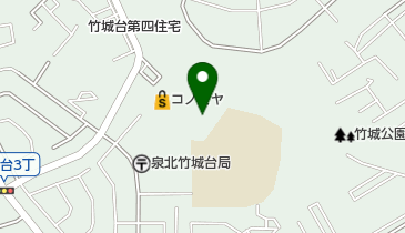 ヘアーブランシェ竹城台店の地図画像