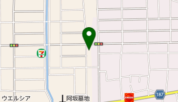 すみれや化粧品店の地図画像