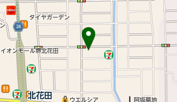 クロップヘアーの地図画像