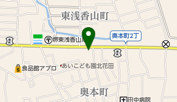 かみなり北花田店の地図画像