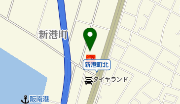 上神谷梱包高速株式会社岸和田営業所の地図画像