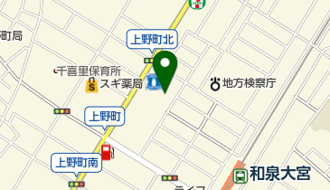 上野町東公民館の地図画像