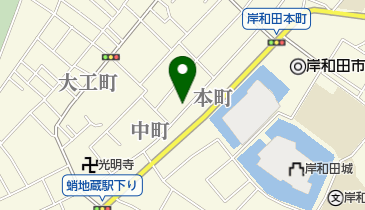 岸和田市立 まちづくりの館の地図画像
