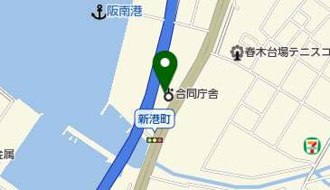 岸和田海上保安署の地図画像