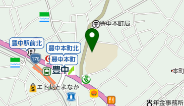 豊中市立 大池コミュニティプラザの地図画像