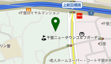 カトリック千里ニュータウン教会の地図画像