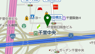 コンタクトステーション千里中央の地図画像