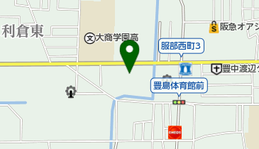 豊中市立 武道館ひびきの地図画像