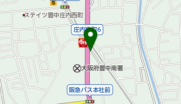 株式会社新東塗料商会豊中店の地図画像