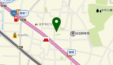 共同利用施設池田市立 鉢塚会館の地図画像