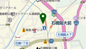 スシマス石橋店の地図画像