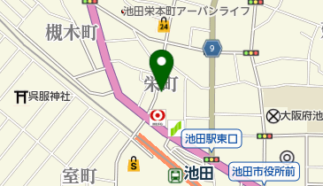 美容室ラ・レーヌの地図画像