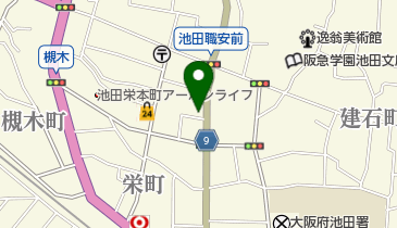 株式会社千原佛檀店池田店の地図画像