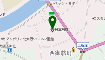 日本触媒健康保険組合の地図画像