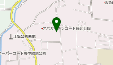 吹田市 江坂大池地区公民館の地図画像