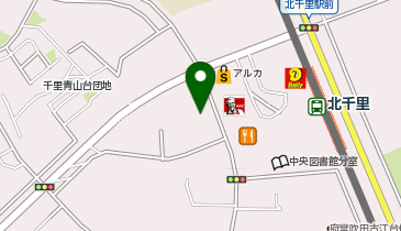 吹田市 北千里地区公民館の地図画像