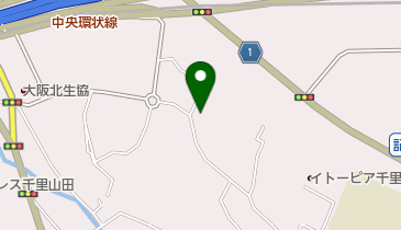 吹田市 北山田地区公民館の地図画像