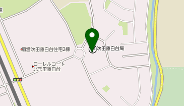 吹田市 藤白台市民ホールの地図画像