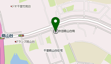 吹田市 桃山台市民ホールの地図画像