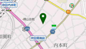 明治牛乳 吹田宅配センターの地図画像