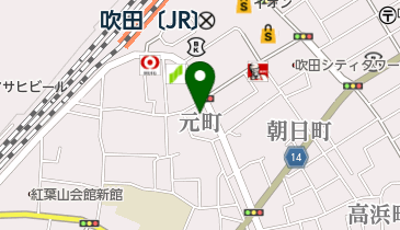 ふじや化粧品店の地図画像