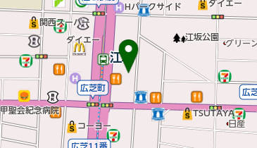 江坂ネイルスクールの地図画像