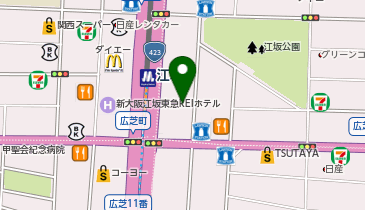 パーラーサンパチ江坂店の地図画像