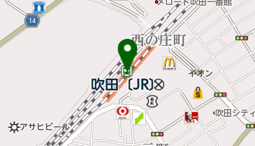 美粧館吹田店の地図画像