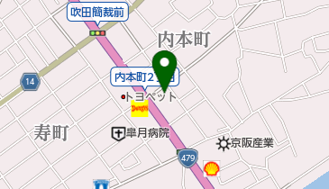 ペットショップダイワの地図画像