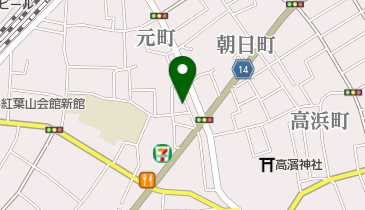 橋本洋品店の地図画像