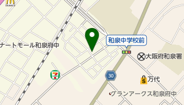 扇クリーニングの地図画像