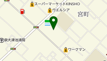 泉大津市立 総合体育館の地図画像