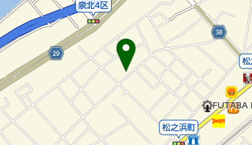 ハクリュウ美容室の地図画像