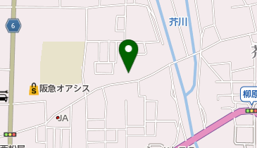 川西町一丁目公民館の地図画像