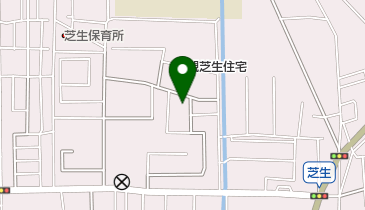 芝生住宅集会所の地図画像