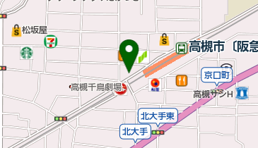 イーオン高槻校の地図画像