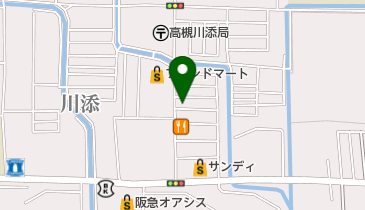ヤマハ音楽教室三木楽器高槻南センターの地図画像