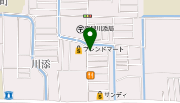 クリーニングアッと 川添店の地図画像