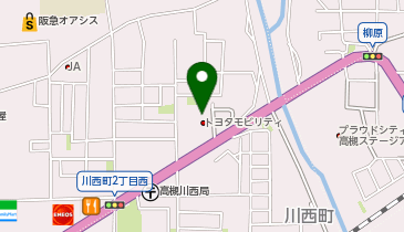 ネッツトヨタ新大阪株式会社 高槻店の地図画像