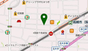 エスコス高槻店の地図画像
