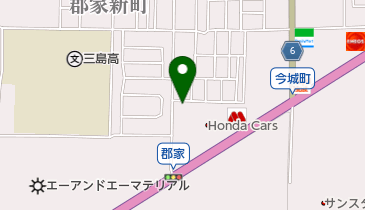 イサオ理容の地図画像