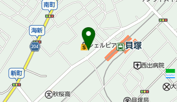 諏訪美容室貝塚店の地図画像